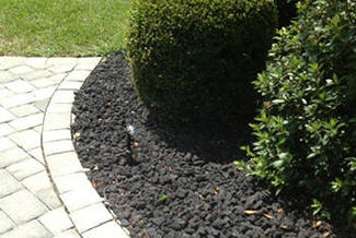 Black Lava Rock Angular Gravel Tampa Black Lava Rock